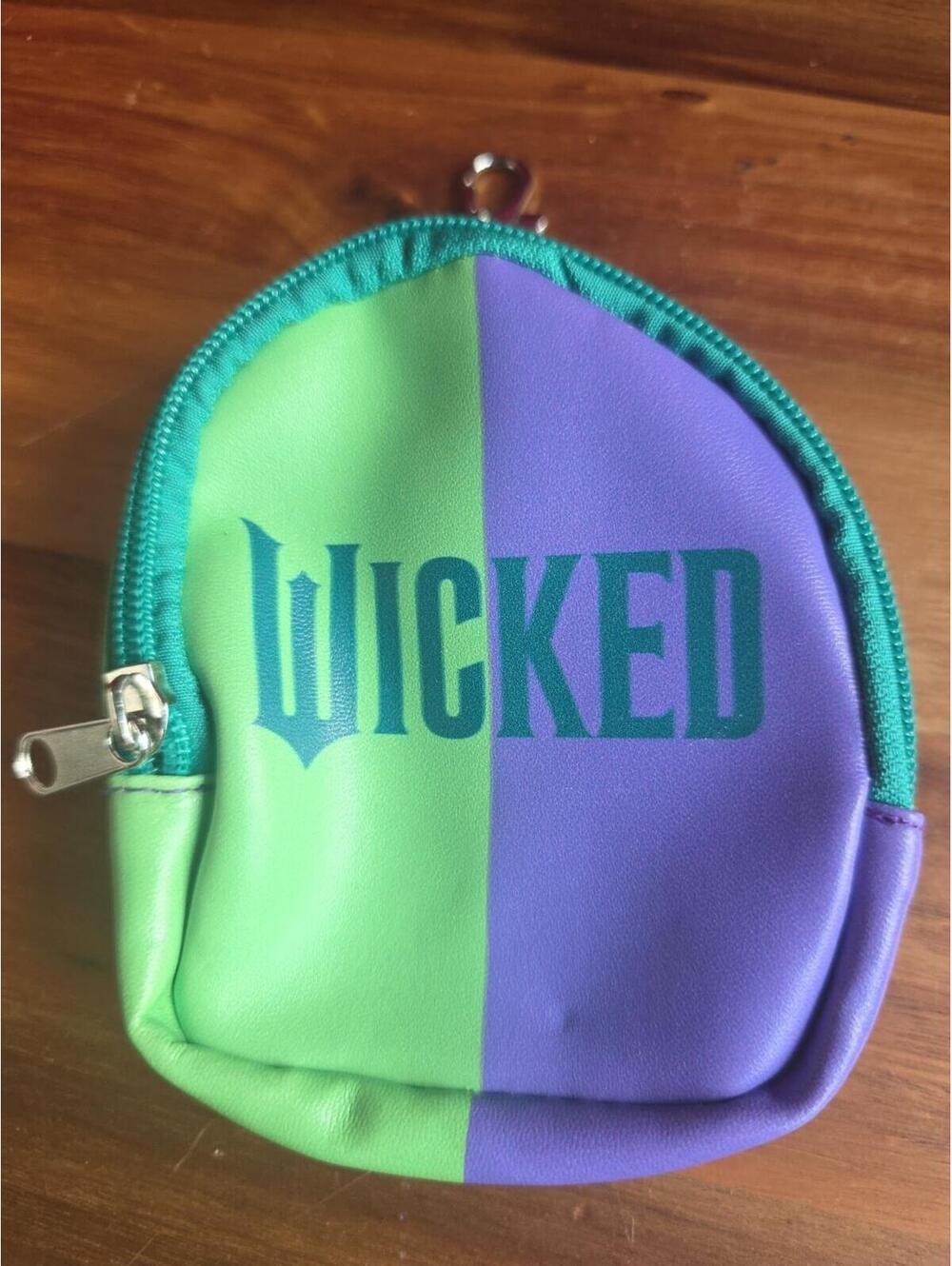 WICKED Faux Leather Mini Backpack/Keychain/ Bag Charm/Coin Purse NWOT 4"x3.5"